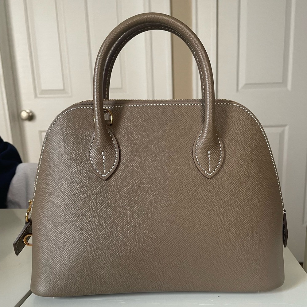 Hermes Bolide 1923 size 25 Etoupe Epsom either gold hardware
